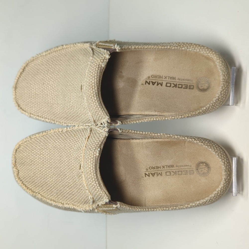Gecko Man By Walk Hero Metatarsal Canvas Slip-on Loafers Men's Size 8 EU 41.5 - Picture 3 of 14